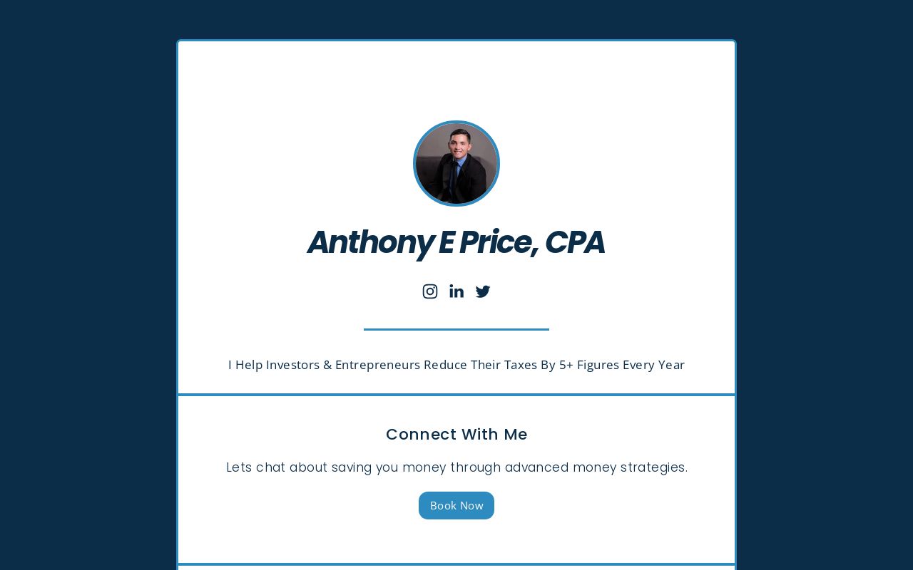 Anthony E Price, CPA